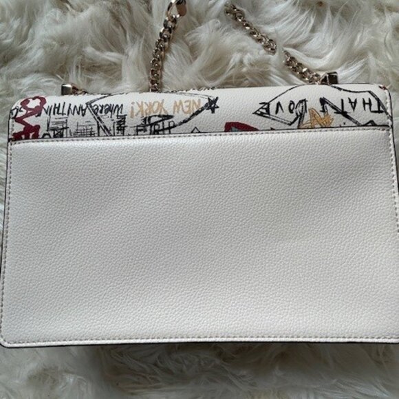 DKNY Cleo Camera Pebbled Leather "Graffiti" Shoulder Bag - Picture 3 of 6